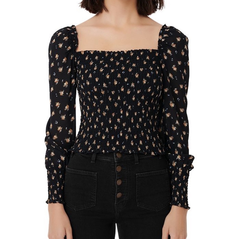 Maje floral smock top